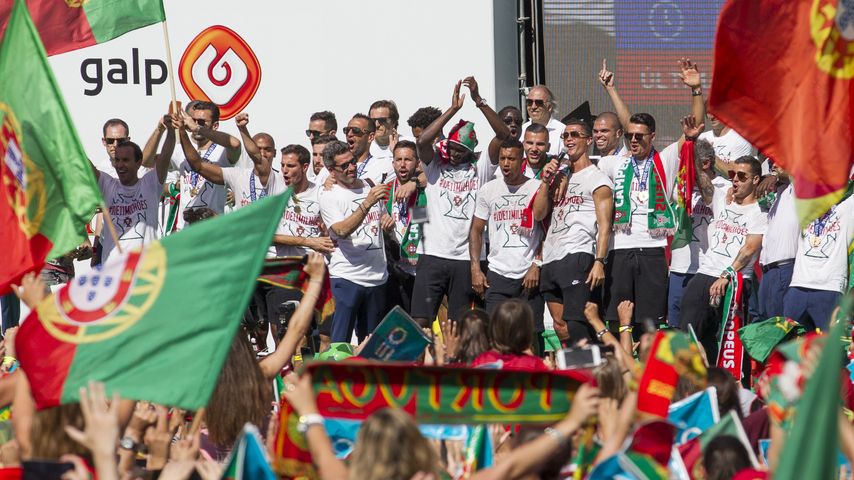 Cristiano Ronaldo bei der EM-Feier in Lissabon