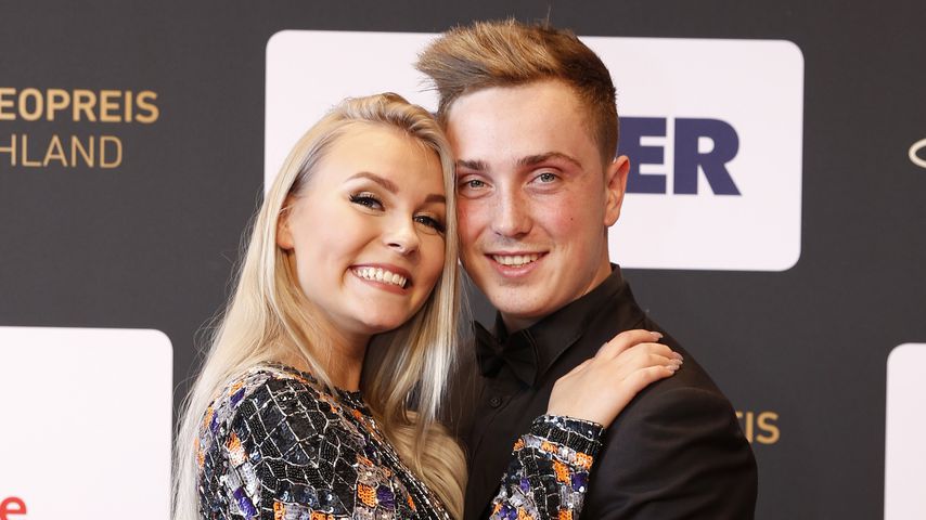 Dagi Bee mit Freund Eugen Kazakov bei der Verleihung des 6. Webvideopreises in Düsseldorf