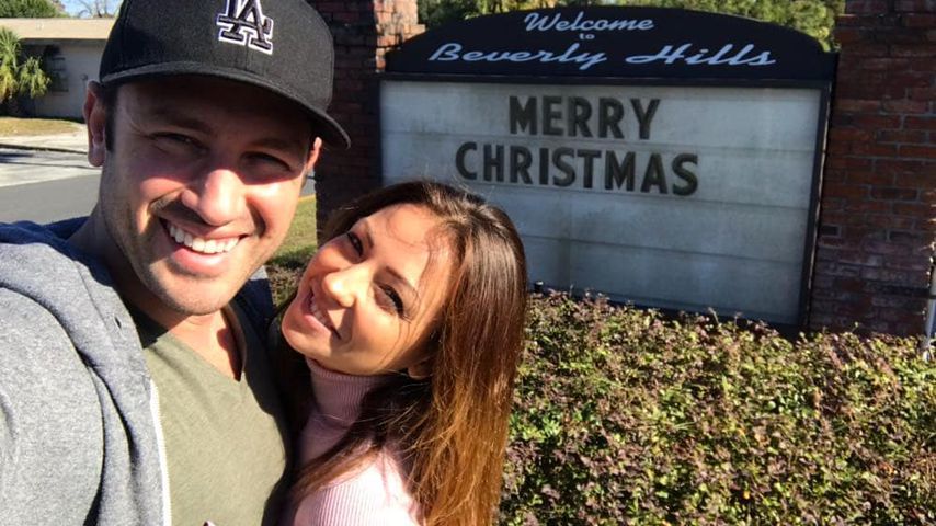 Daniel Völz und Kristina Yantsen an Weihnachten in Florida