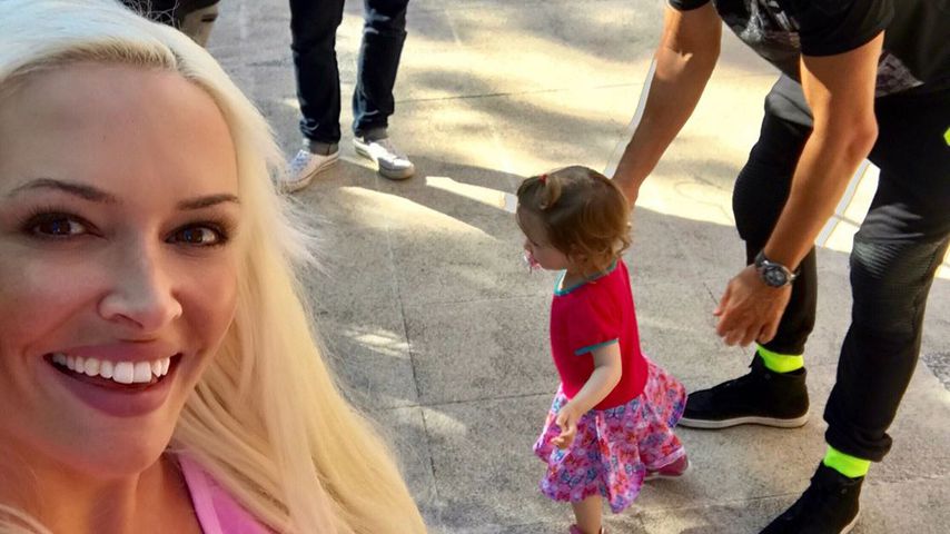 Daniela Katzenberger mit Ehemann Lucas Cordalis und Tochter Sophia
