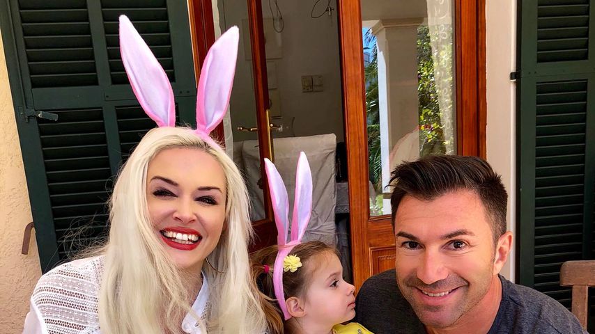 Daniela Katzenberger mit Tochter Sophia und Ehemann Lucas Cordalis