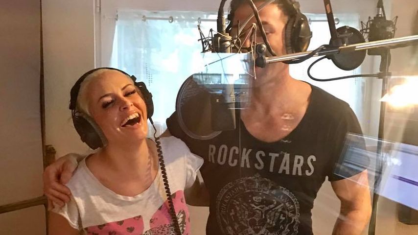 Daniela Katzenberger und Lucas Cordalis im Tonstudio