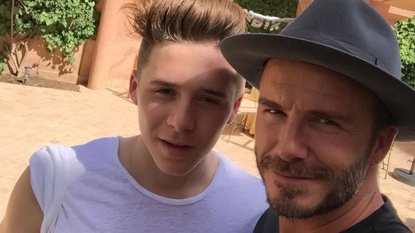 David Beckham und Brooklyn Beckham
