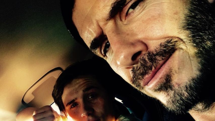 David Beckham und Brooklyn Beckham