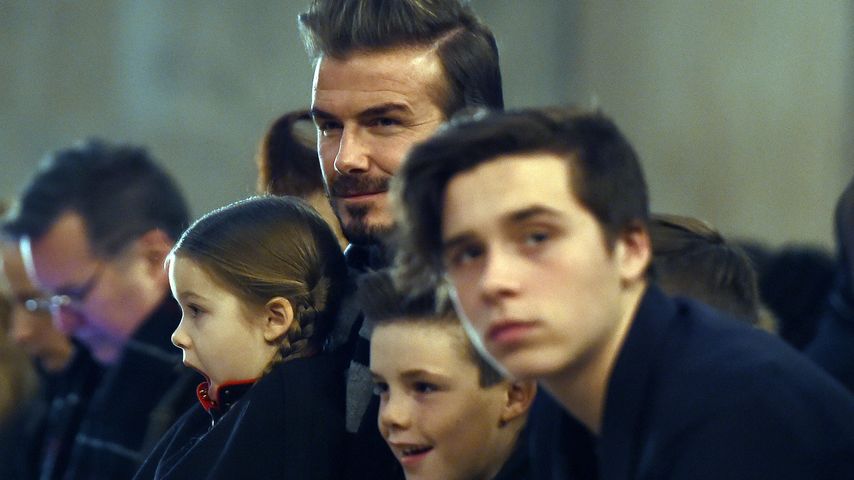 David Beckham, Brooklyn Beckham, Romeo Beckham, Harper Seven Beckham und Cruz Beckham