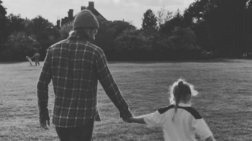 Training mit Papa David: Wird Harper Beckham Fußballerin?