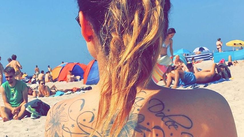 Denise Temlitz im Urlaub in Warnemünde