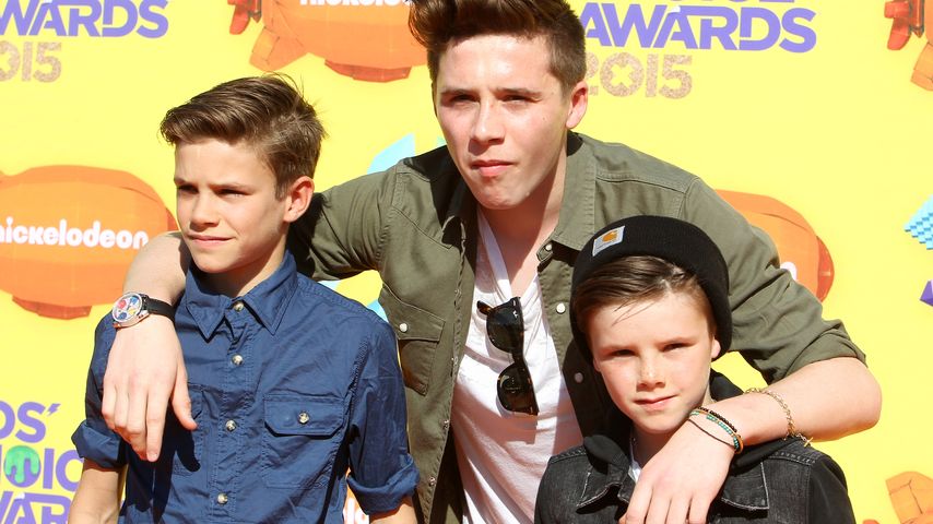Brooklyn Beckham, Romeo Beckham und Cruz Beckham