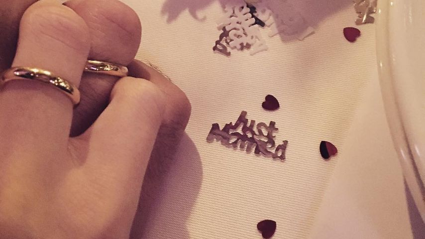 Betty Taube und Koray Günter bei ihrer standesamtlichen Hochzeit