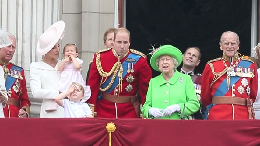 Die Royals beim "Trooping Of The Colour 2016" zu Ehren von Queen Elizabeths 90. Geburtstag