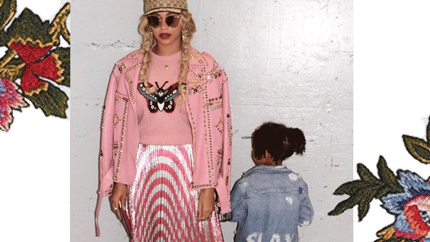 Die Sängerin und ihre kleine Tochter Blue Ivy im Partnerlook