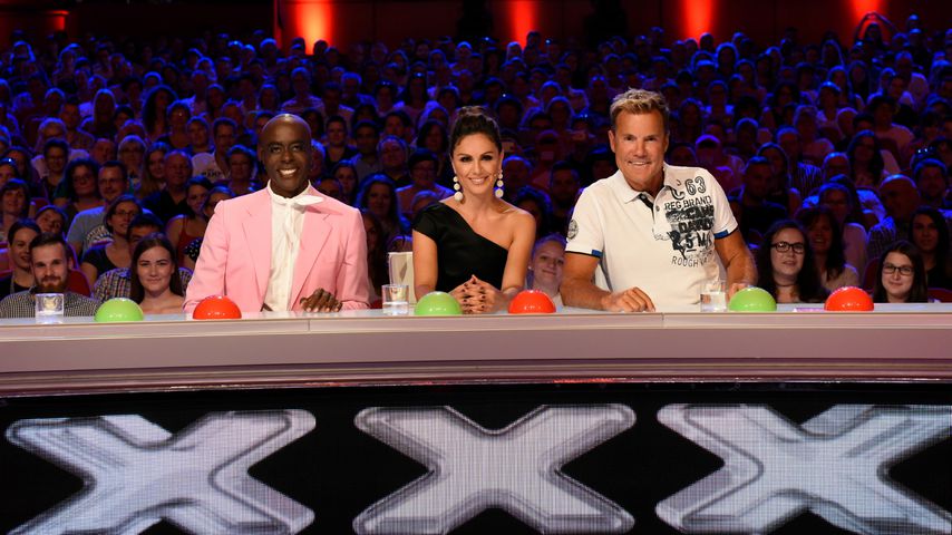 Die "Supertalent"-Jury Bruce Darnell, Nazan Eckes und Dieter Bohlen