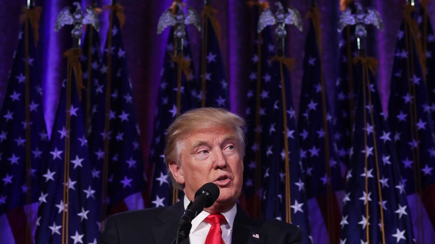 US-Präsident Donald Trump in der Wahlnacht