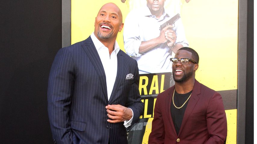 Dwayne "The Rock" Johnson mit Kevin Hart in Los Angeles