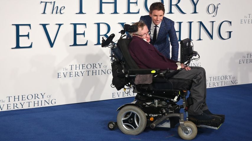 Eddie Redmayne und Stephen Hawking