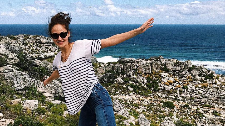 Elena Carrière an der Kap-Spitze in Südafrika