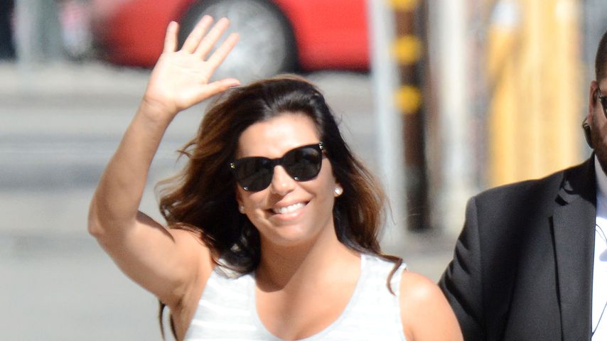 Eva Longoria vor ihrem Auftritt in der "Jimmy Kimmel Live TV Show"