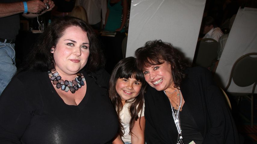 Evan Maldonado mit ihrer Tochter und Mutter Lana Wood 2009