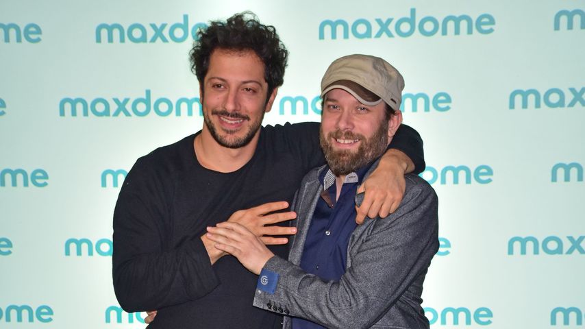 Fahri Yardim und Christian Ulmen bei einer Veranstaltung zu ihrer Comedy-Serie "Jerks" in Berlin