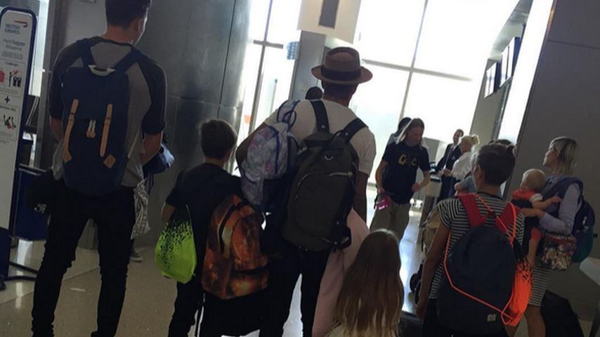 David Beckham, Brooklyn Beckham, Romeo Beckham, Harper Seven Beckham und Cruz Beckham