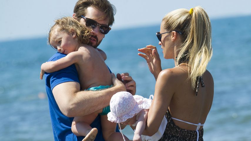 Michelle Hunziker, Tomaso Trussardi, Sole Trussardi und Celeste Trussardi