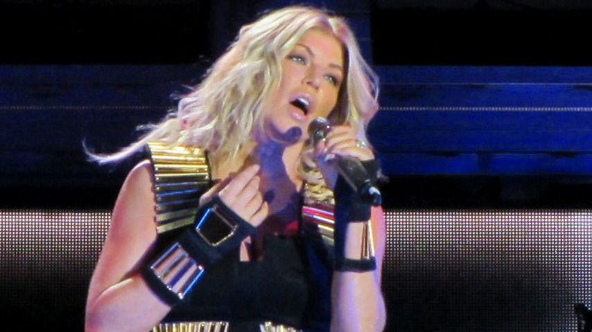 Fergie bei einem Auftritt in New York