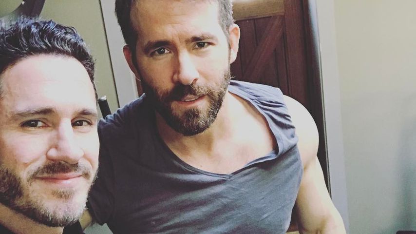 Fitness-Trainer Don Saladino mit Schauspieler Ryan Reynolds