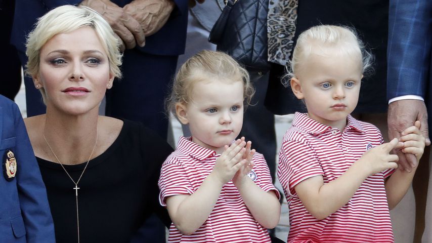 Fürstin Charlène und ihre Zwillinge Gabriella und Jacques in Monaco
