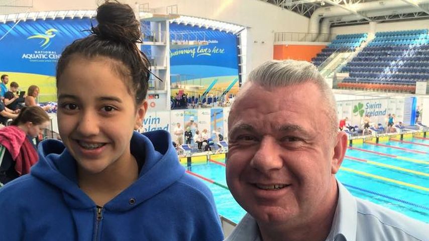 Gaurika Singh und Trainer Rhys Gormley bei Olympia 2016