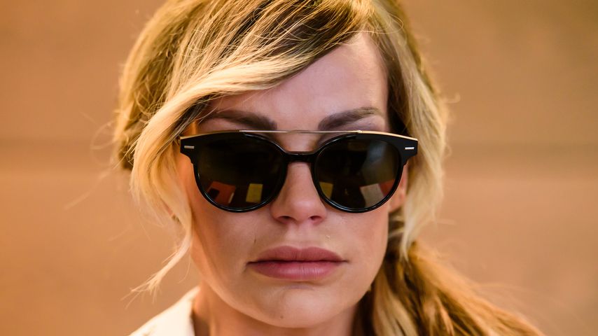 Gina-Lisa Lohfink auf dem Weg zum Gericht in Berlin