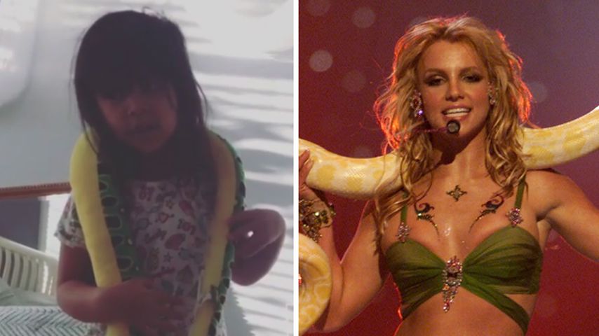 So süß: Snookis Tochter (4) versucht sich als Britney Spears