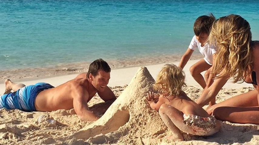 Gisele Bündchen mit Ehemann Tom Brady und ihren Kindern Vivian Lake und Benjamin Brady