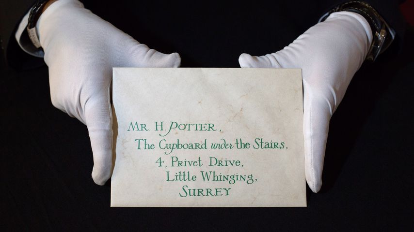 Harry Potters Hogwarts-Brief bei einer Versteigerung im Jahr 2016