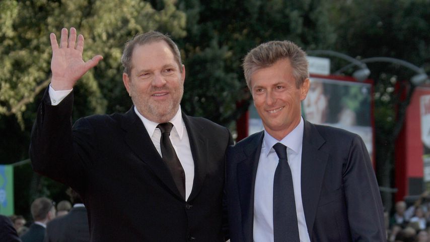 Harvey Weinstein und Fabrizio Lombardo bei der Premiere von "Michael Clayton"