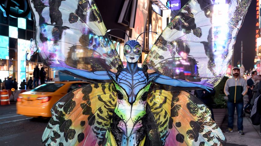 Heidi Klum als Fliege bei ihrer Halloween-Party 2014