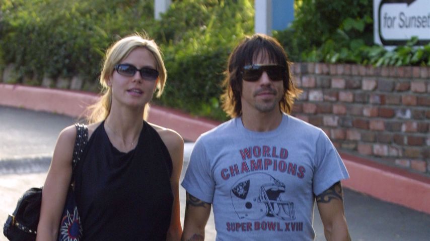Anthony Kiedis und Heidi Klum nach einem gemeinsamen Lunch in West Hollywood im Jahr 2003