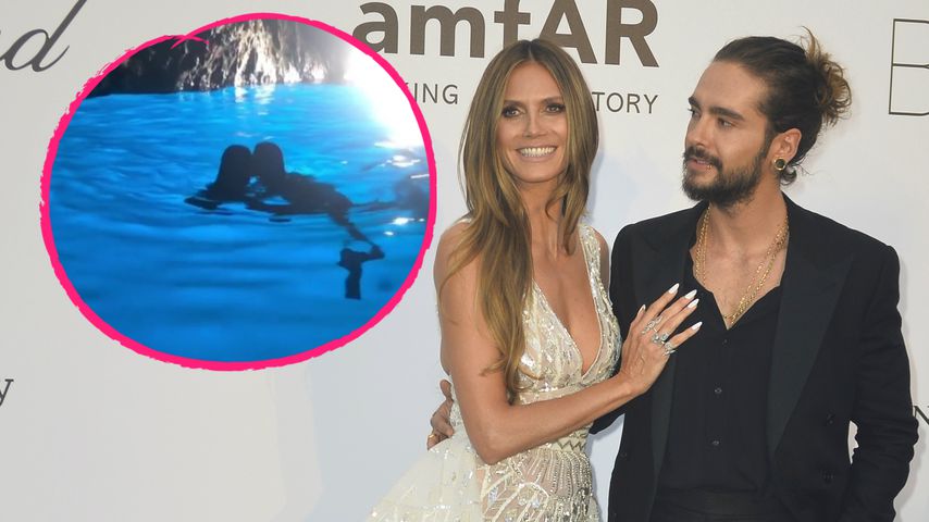 Knutsch-Grotte: Heidi Klum & Tom spielen verliebt im Wasser