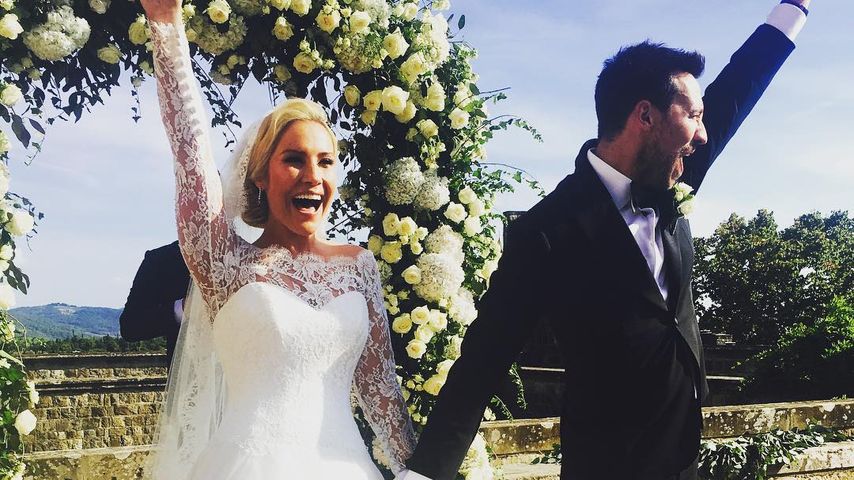 Heidi Range und Alex Partakis nach dem Ja-Wort