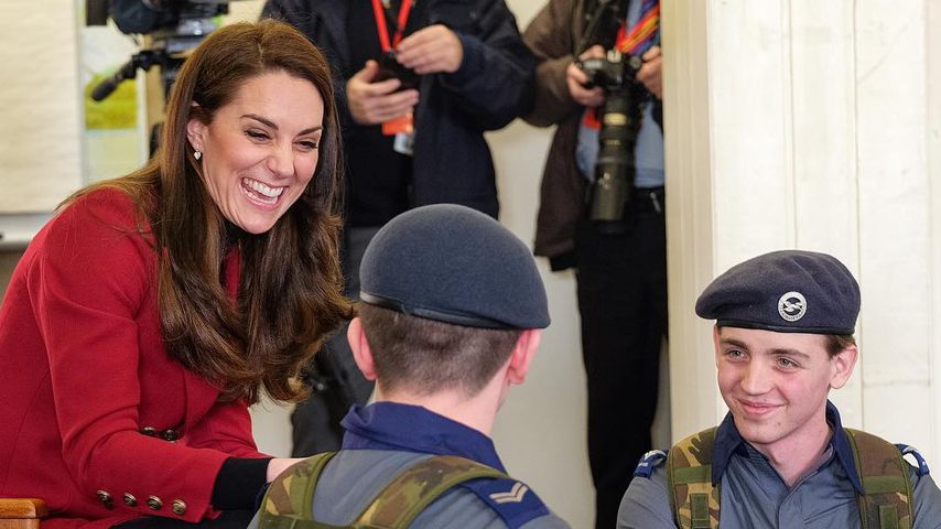 Herzogin Kate bei einem Besuch der britischen Air Force in Wittering