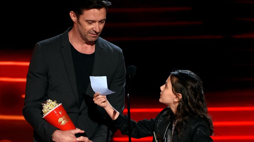 Hugh Jackman und Dafne Keen bei den MTV Movie & TV Awards in Los Angeles 2017