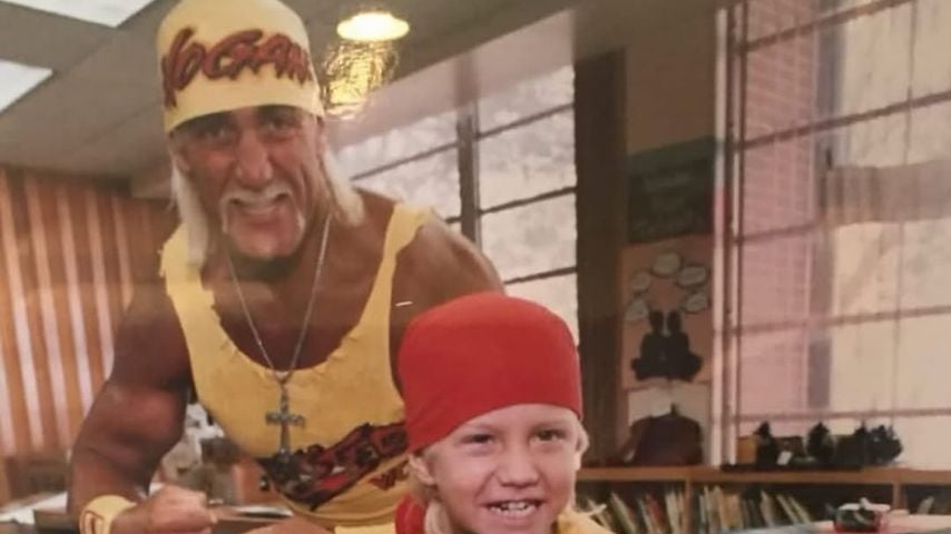 Hulk Hogan mit seinem damals noch jungen Sohn Nick