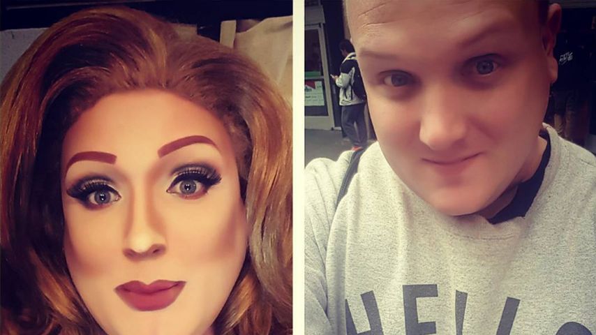 Drag-Queen Kris Zello als Adele-Double und privat