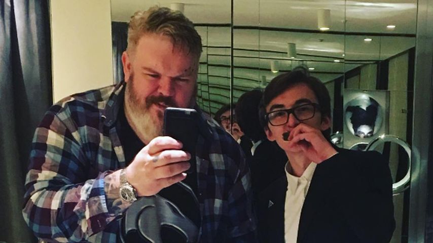 Isaac Hempstead-Wright und Kristian Nairn