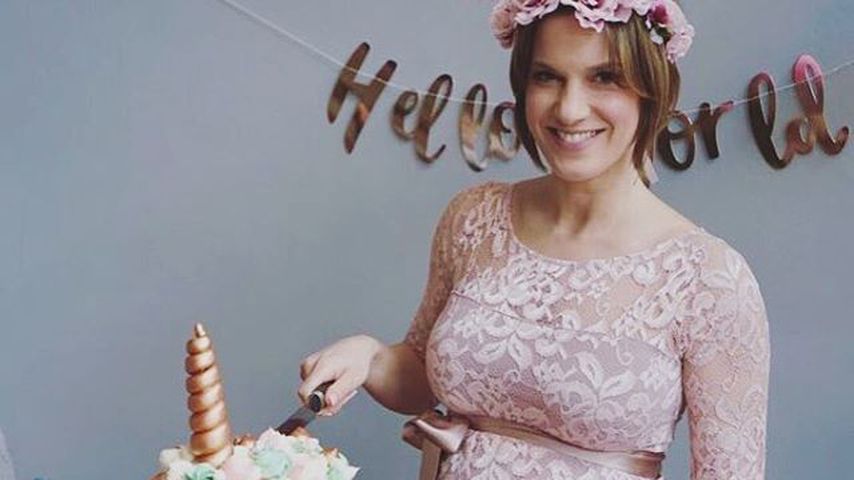 Isabell Horn bei ihrer Babyparty