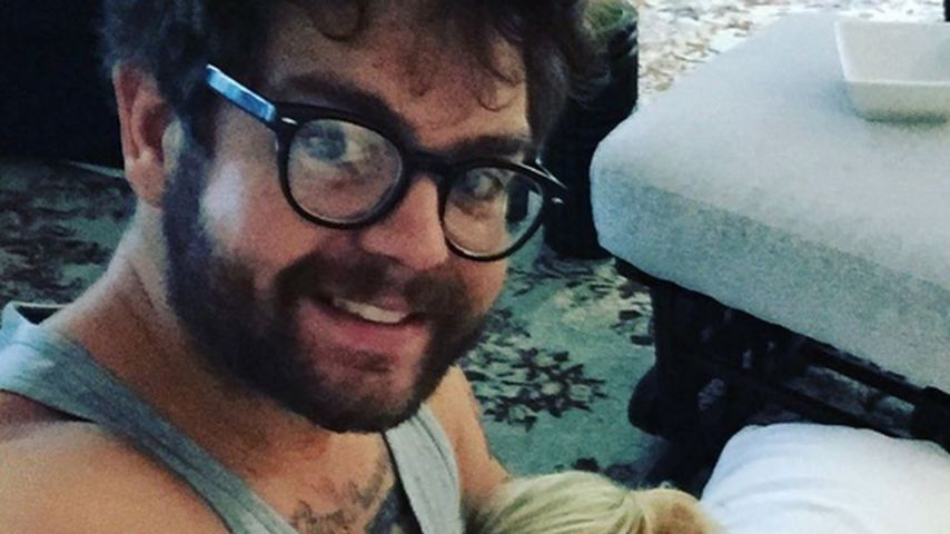 Jack Osbourne mit seinen Töchtern Pearl Clementine und Andy Rose