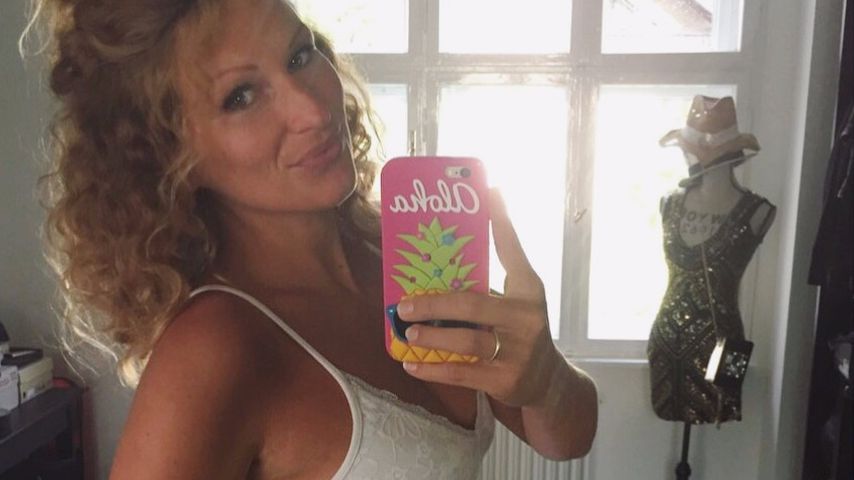 Janni Hönscheid kurz vor der Geburt ihres ersten Kindes