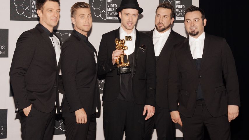 JC Chasez, Lance Bass, Justin Timberlake, Joey Fatone und Chris Kirkpatrick im Jahr 2013