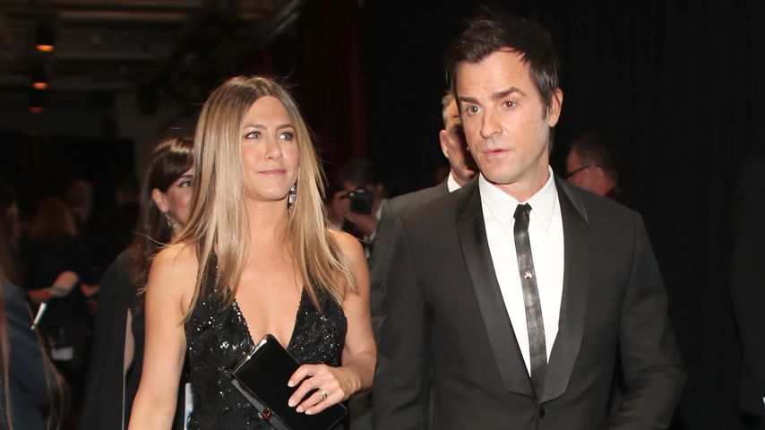 Jennifer Aniston und Justin Theroux auf dem roten Teppich