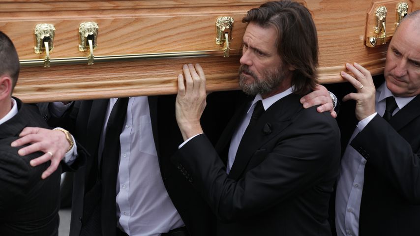 Jim Carrey bei der Beerdigung von Cathriona White im Oktober 2015