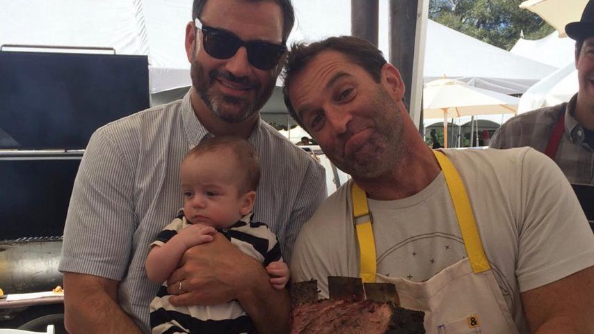 Jimmy Kimmel, sein Sohn Billy und Adam Perry Lang in Los Angeles